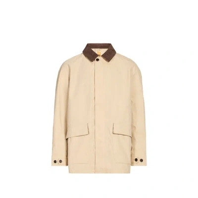 Timberland Blouson Col Classique En Coton Mélangé In Neutral