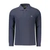 Timberland Blue Cotton Men Polo Shirt In Blue