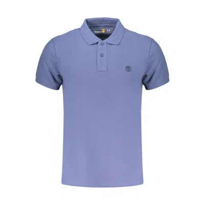 Timberland Logo-embroidered Polo Shirt In Blue