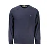 Timberland Blue Cotton Men Sweater In Blue