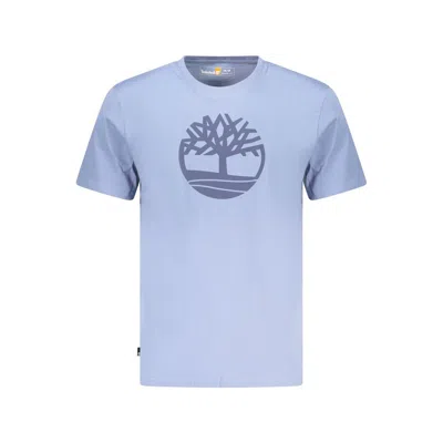 Timberland Blue Cotton Men's T-shirt