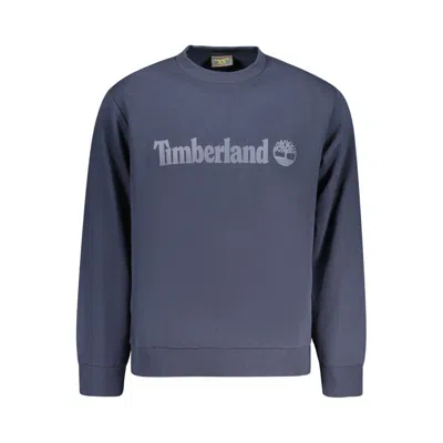 Timberland Blue Cotton Mens Sweatshirt In Yellow