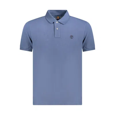 Timberland Blue Cotton Men Polo Shirt