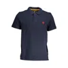 Timberland Blue Cotton Polo Shirt In Black