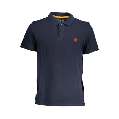 Timberland Blue Cotton Polo Shirt In Black