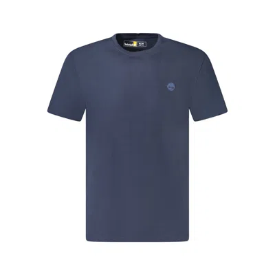 TIMBERLAND BLUE COTTON T-SHIRT