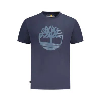TIMBERLAND BLUE COTTON T-SHIRT