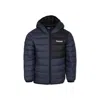 Timberland Blue Down Jacket For Boy With Logo In Blue