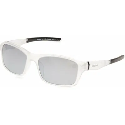 Timberland Blue Injected Sunglasses In White