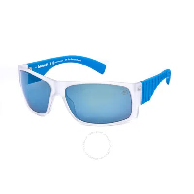 Timberland Blue Rectangular Men's Sunglasses Tb9215 20d 68