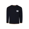 Timberland Blue Sweater For Boy With Logo In Blue