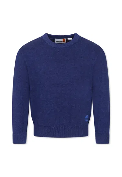 Timberland Kids' Blue Sweater Or Boy With Tree
