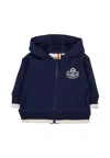 Timberland Blue Sweatshirt For Baby Boy With Logo In Blue