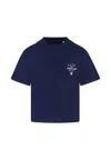 Timberland Blue T-shirt For Boy With Logo In Blue