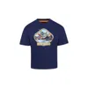 Timberland Blue T-shirt For By With Print In Blue