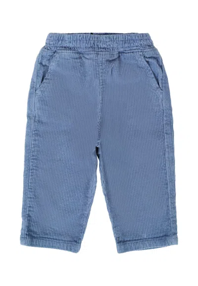 Timberland Blue Trousers For Baby Boy With Patch
