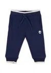 Timberland Blue Trouurs For Baby Boy With Logo In Blue