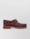 Timberland 'authentic' Brown Loafers With Embossed Logo On The Side