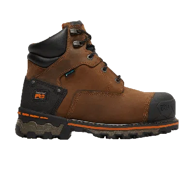 Pre-owned Timberland Boondock 6 Inch Composite Toe Waterproof Work Boot 'brown Oiled Distressed'
