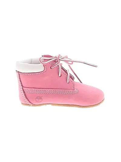 Pre-owned Timberland Kids' Booties In Pink