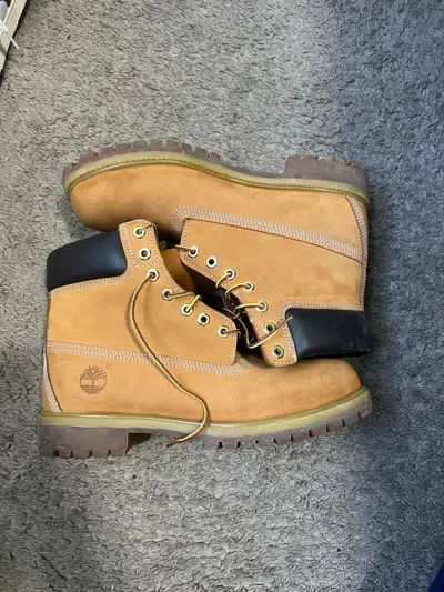Pre-owned Timberland Boots In New Wheat