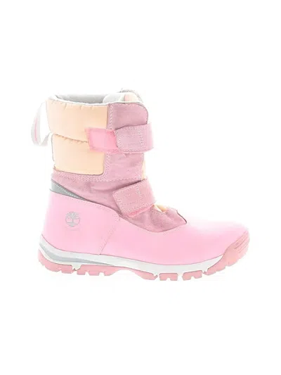 Pre-owned Timberland Boots In Pink