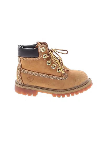 Pre-owned Timberland Kids' Boots In Tan