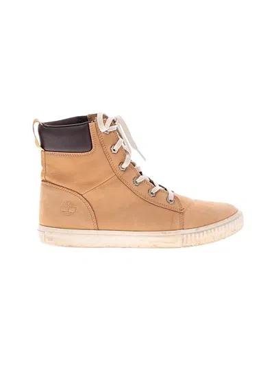 Pre-owned Timberland Boots In Tan