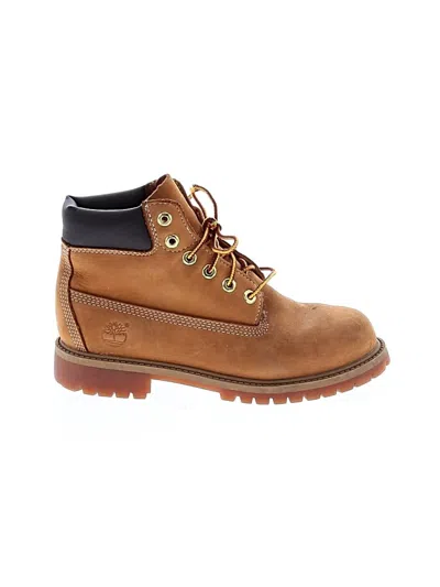Pre-owned Timberland Kids' Boots In Tan