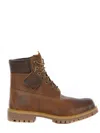 Timberland Brown Water-proof Boots With Logo