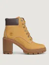 Timberland Allington Heights Lace-up Block-heel Boots In Neutral