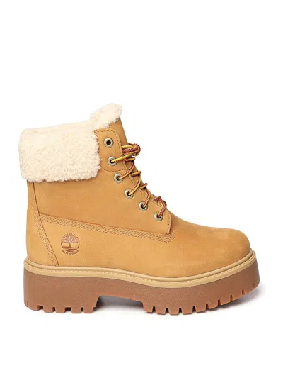 Timberland Stone Street Waterproof Platform Boot In Yellow