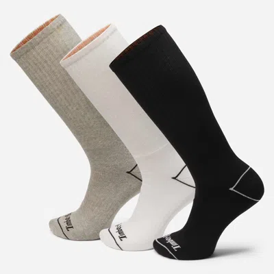 Timberland Bowden 3-pack Full Cushion Crew Sock In Multi