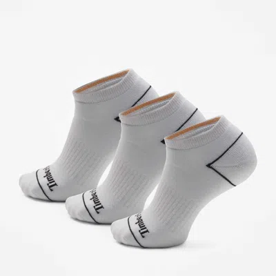 Timberland Bowden 3-pack Full Cushion No-show Sock In White