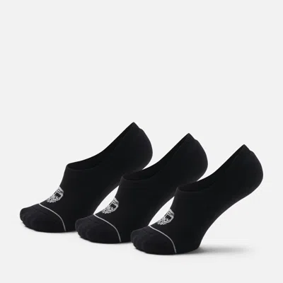 Timberland Bowden 3-pack Sneaker Sock In Black