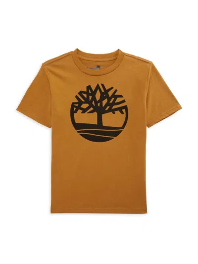 Timberland Babies' Boy's Crewneck Tee In Wheat