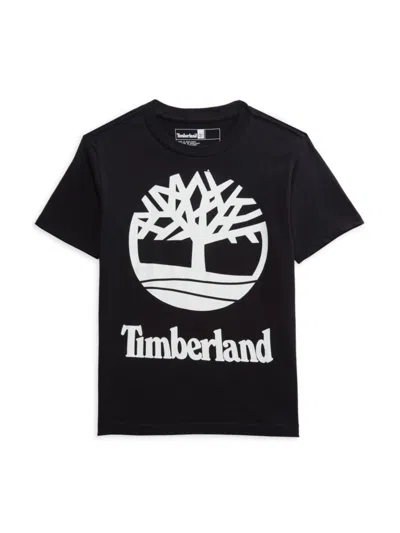 Timberland Babies' Boy's Logo Tee In Black