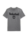 Timberland Boy's Logo Tee In Grey