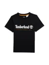 Timberland Big Boys Short-sleeve Logo Graphic T-shirt In Black