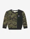 Timberland Boys Camouflage Sweatshirt In Brown