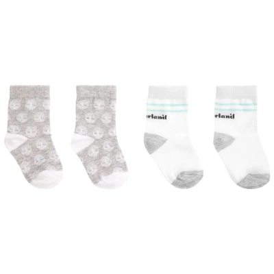 Timberland Babies' Boys Grey & White Socks (2 Pack)