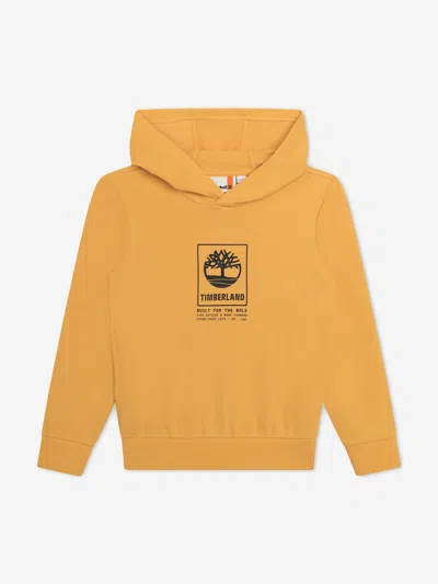 Timberland Kids'  Boys Logo Hoodie In Yellow