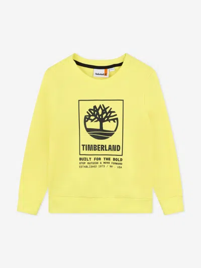 Timberland Kids'  Boys Logo Sweatshirt In Yellow