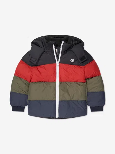Timberland Kids' Boys Puffer Jacket In Multicoloured