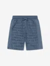 Timberland Boys Terry Towel Bermuda Shorts In Blue