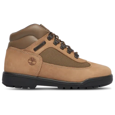 Timberland Kids' Boys  Field Boots Mid Lace In Medium Beige/black