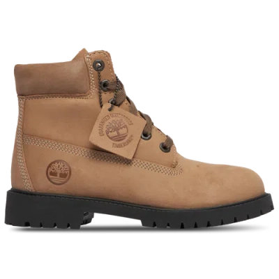 Timberland Kids' Boys  Premium 6" Waterproof Boots In Medium Beige/black