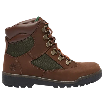 Timberland Kids' Boys   6" Field Boots In Brown/dark Olive