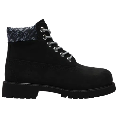 Timberland Boys   Varsity Chenille-6" Boots In Black/fraser Green