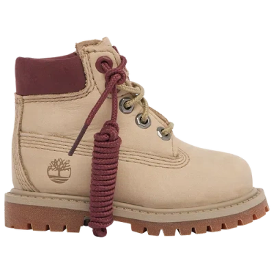 Timberland Kids' Boys   Varsity Chenille 6" Boots In Lemon Pepper/port